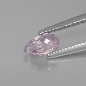 Saphir violet naturelle briolette, 0,91 ct, VVS
