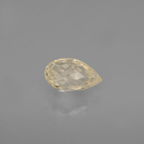 Saphir or naturelle briolette, 0,79 ct, VVS-VS