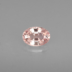 Saphir rose naturelle coupe ovale, 0,70 ct, VVS
