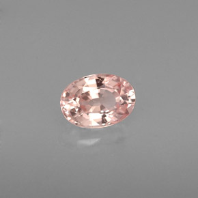 Saphir rose naturelle coupe ovale, 0,70 ct, VVS