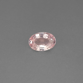 Saphir rose naturelle coupe ovale, 0,51 ct, VS