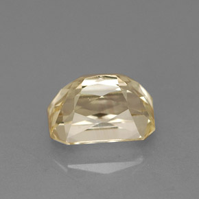Saphir jaune naturelle taille émeraude, 1,81 ct, VVS