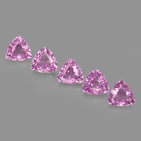 Achetez naturel ct rose saphir gems, trillion, en provenance tanzanie chez gemselect. en stock, livraison internationale!