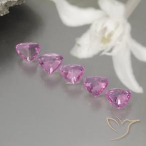 Achetez naturel 1,20ct rose saphir gems, trillion, en provenance tanzanie chez gemselect. en stock, livraison internationale!