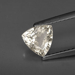 Saphir jaune naturelle trillion, 0,97 ct, VVS-VS