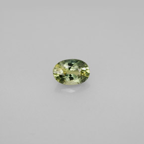 Saphir multicolore naturelle coupe ovale, 0,65 ct, VVS-VS