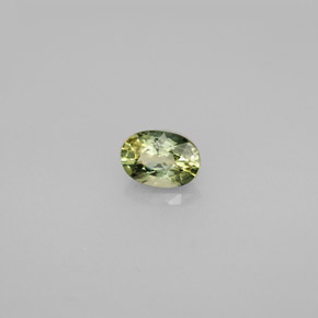 Saphir multicolore naturelle coupe ovale, 0,65 ct, VVS-VS