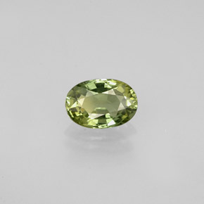 Saphir multicolore naturelle coupe ovale, 0,62 ct, VVS