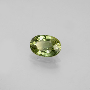 Saphir multicolore naturelle coupe ovale, 0,62 ct, VVS
