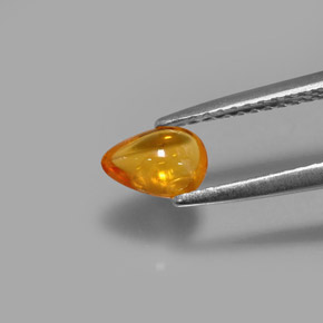 Saphir orange naturelle transparent, 0,74 ct, transparent / translucide