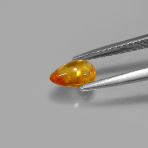 Saphir orange naturelle transparent, 0,74 ct, transparent / translucide