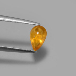 Saphir jaune naturelle transparent, 0,81 ct, transparent / translucide
