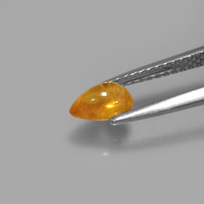 Saphir jaune naturelle transparent, 0,81 ct, transparent / translucide