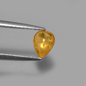 Saphir jaune naturelle transparent, 0,75 ct, transparent / translucide