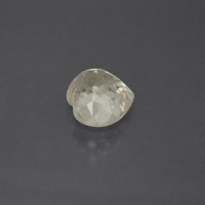 Saphir jaune naturelle forme de coeur, 1,35 ct, VVS-VS