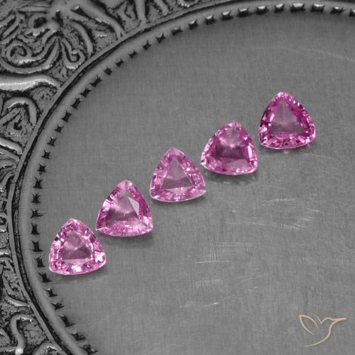 Achetez naturel 1,22ct rose saphir gems, trillion, en provenance tanzanie chez gemselect. en stock, livraison internationale!