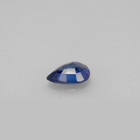 Saphir bleue naturelle en forme de poire, 0,71 ct, VS