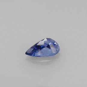 Saphir bleue naturelle en forme de poire, 0,72 ct, VVS-VS