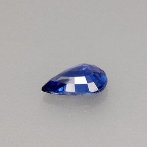 Saphir bleue naturelle en forme de poire, 0,72 ct, VVS-VS