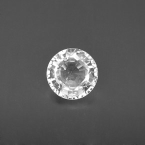 Saphir blanc naturelle coupe roude, 1,21 ct, VS
