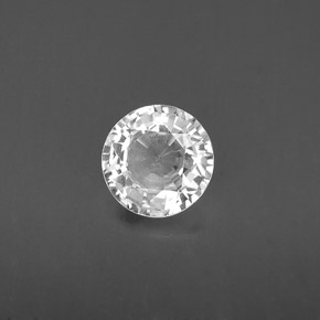 Saphir blanc naturelle coupe roude, 1,21 ct, VS