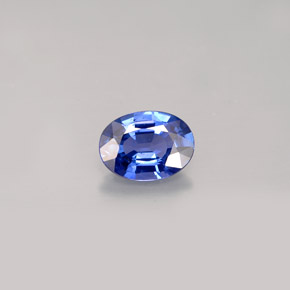 Saphir bleue naturelle coupe ovale, 0,87 ct, VVS-VS