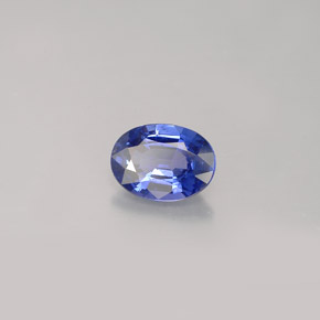 Saphir bleue naturelle coupe ovale, 0,87 ct, VVS-VS