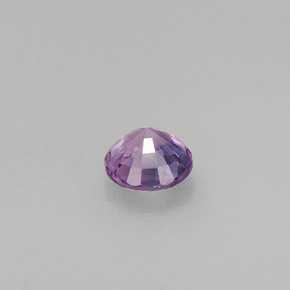 Saphir violet naturelle coupe roude, 0,45 ct, VS