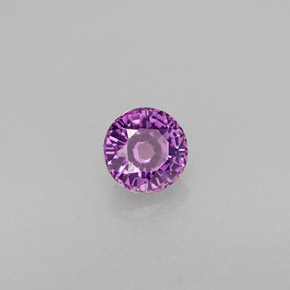 Saphir violet naturelle coupe roude, 0,44 ct, VS
