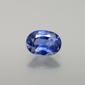 Saphir bleue naturelle coupe ovale, 0,76 ct, VS-SI