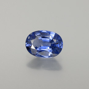 Saphir bleue naturelle coupe ovale, 0,76 ct, VS-SI