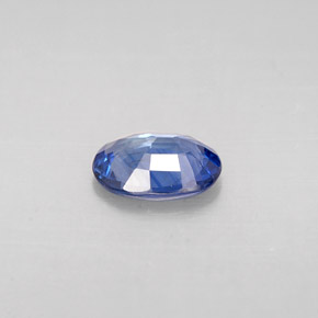 Saphir bleue naturelle coupe ovale, 0,77 ct, VS