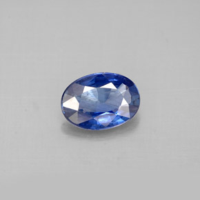 Saphir bleue naturelle coupe ovale, 0,76 ct, VS