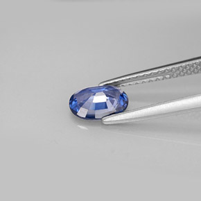 Saphir bleue naturelle coupe ovale, 0,82 ct, SI