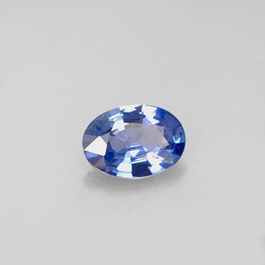 Saphir bleue naturelle coupe ovale, 0,73 ct, VS-SI