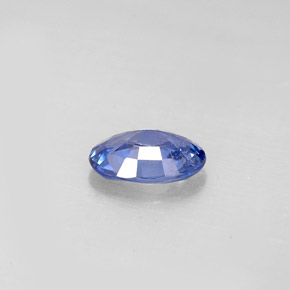 Saphir bleue naturelle coupe ovale, 0,73 ct, VS-SI