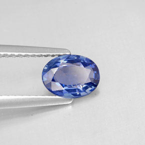 Saphir bleue naturelle coupe ovale, 0,73 ct, VS
