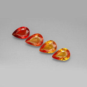 Achetez naturel ct multicolore saphir gems, en forme de poire, en provenance tanzanie chez gemselect. en stock, livraison internationale!
