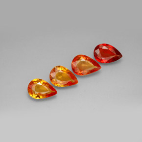 Achetez naturel ct multicolore saphir gems, en forme de poire, en provenance tanzanie chez gemselect. en stock, livraison internationale!
