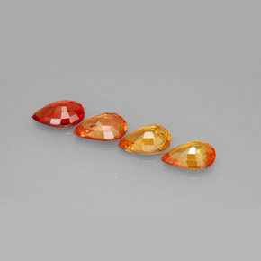 Achetez naturel ct multicolore saphir gems, en forme de poire, en provenance tanzanie chez gemselect. en stock, livraison internationale!
