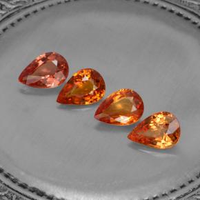 Achetez naturel 2,99ct orange saphir gems, en forme de poire, en provenance tanzanie chez gemselect. en stock, livraison internationale!