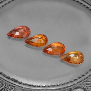 Achetez naturel 2,99ct orange saphir gems, en forme de poire, en provenance tanzanie chez gemselect. en stock, livraison internationale!
