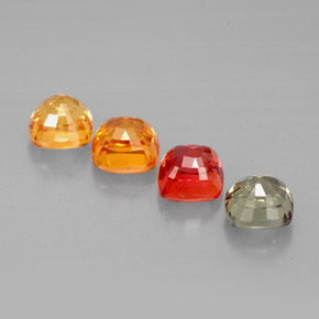 Achetez naturel 2,79ct multicolore saphir gems, coupe coussin, en provenance tanzanie chez gemselect. en stock, livraison internationale!