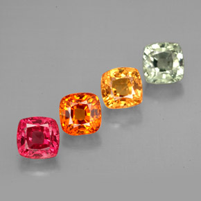 Achetez naturel ct multicolore saphir gems, coupe coussin, en provenance tanzanie chez gemselect. en stock, livraison internationale!