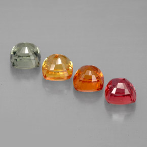Achetez naturel ct multicolore saphir gems, coupe coussin, en provenance tanzanie chez gemselect. en stock, livraison internationale!
