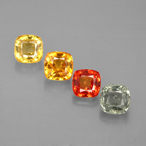 Achetez naturel ct multicolore saphir gems, coupe coussin, en provenance tanzanie chez gemselect. en stock, livraison internationale!