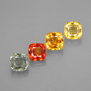 Achetez naturel ct multicolore saphir gems, coupe coussin, en provenance tanzanie chez gemselect. en stock, livraison internationale!