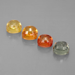 Achetez naturel ct multicolore saphir gems, coupe coussin, en provenance tanzanie chez gemselect. en stock, livraison internationale!
