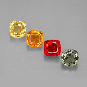 Achetez naturel ct multicolore saphir gems, coupe coussin, en provenance tanzanie chez gemselect. en stock, livraison internationale!