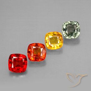 Achetez naturel 2,67ct multicolore saphir gems, coupe coussin, en provenance tanzanie chez gemselect. en stock, livraison internationale!